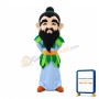 Black Beard Ancient Man Mascot Costume