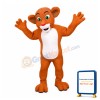 Brown Bald Lion Mascot Costume