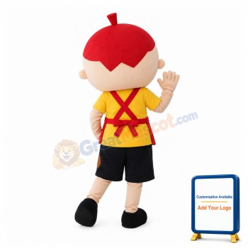 Smiling Face Little Boy Mascot Costume