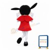 Beautiful Girl With Double Ponytails Mascot Costume