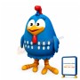 Round Body Blue Bird Mascot Costume