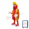 Hot Dog With Red Sports Shoes Mascot Costume