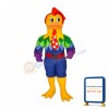 Green Feathers Colorful Duck Mascot Costume