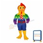 Green Feathers Colorful Duck Mascot Costume