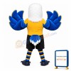 Powerful Eagle With Blue Wings Mascot Costume