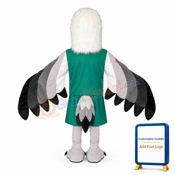 Green Beak White Head Eagle Mascot Costume