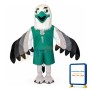 Green Beak White Head Eagle Mascot Costume
