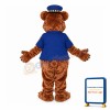 City Police Brown Bear In Uniform Mascot Costume