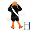 Unisex Black Eagle With Flying Cap Mascot Costume