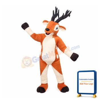 Elegant Beautiful Brown Sika Deer Mascot Costume