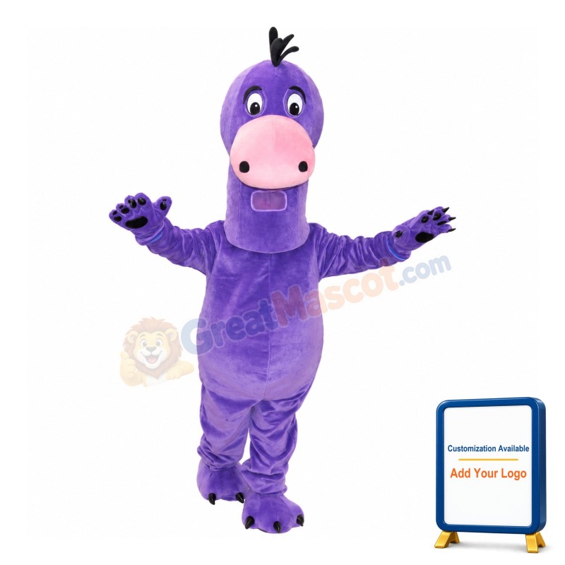 Funny Walking Purple Platypus Mascot Costume