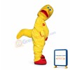 Interesting Cartoon Yellow Crooked Dinosaur Mascot Costume