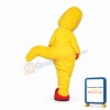 Interesting Cartoon Yellow Crooked Dinosaur Mascot Costume