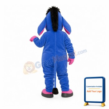 Big Ears Blue & Pink Pony Mascot Costume