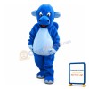 Plush Cartoon Blue Calf Mascot Costume