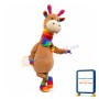 Rainbow Gallery Standing Giraffe Mascot Costume