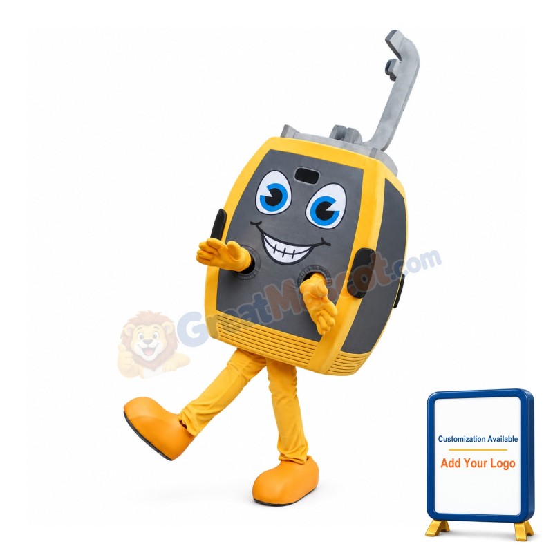 Cartoon Blue Eyes Cable Mascot Costume