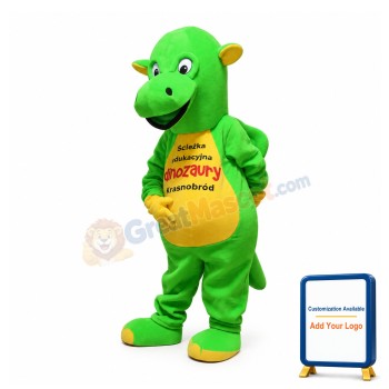 Fluorescent Green Calf Mascot Costume For School