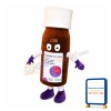 Brown Capsule Medicine Bottle Mascot Costume