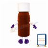 Brown Capsule Medicine Bottle Mascot Costume