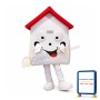 White House With Red Roof Mascot Costume