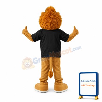 Thick Hair Brown Little Lion Mascot Costume