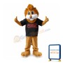 Thick Hair Brown Little Lion Mascot Costume