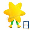 Yellow Star With Sunglasses Mascot Costume