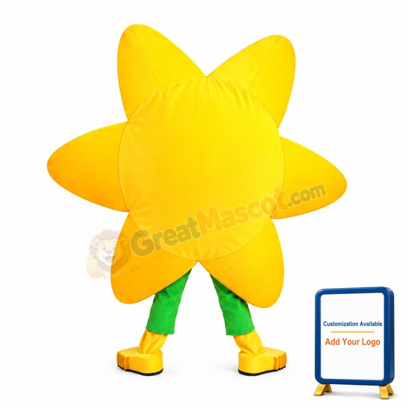 Yellow Star With Sunglasses Mascot Costume