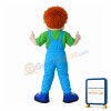 Excited Orange Hair Boy Mascot Costume