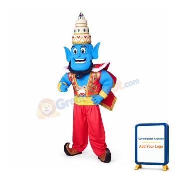 Magic Lamp Elf With Pagoda Hat Mascot Costume