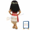 Black Curly Girl With Anadem Mascot Costume