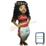 Black Curly Girl With Anadem Mascot Costume