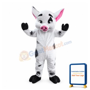 Lifesome White Pig Baby Mascot Costume