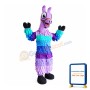 Purple Horse With Colorful Scales Mascot Costume