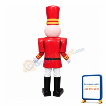 Ball Shaped Head Doll Wearing Band Clothes Mascot Costume