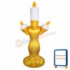 Burning Candle On Golden Candlestick Mascot Costume