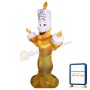 Burning Candle On Golden Candlestick Mascot Costume