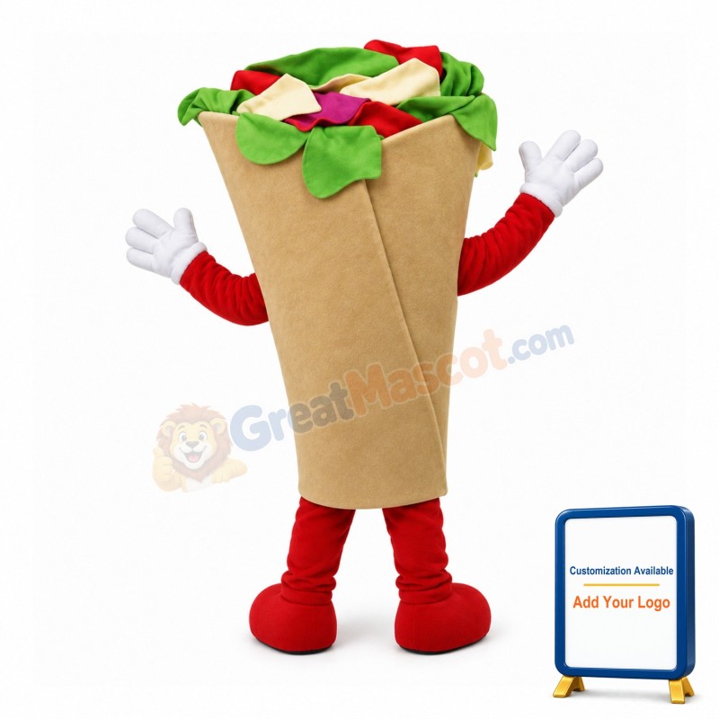 Vegetable Pizza Piece Mascot Costume