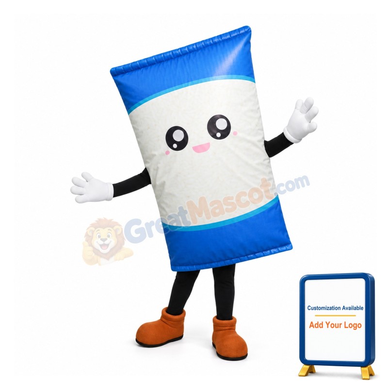 Blue Rice Bag Mascot Costume
