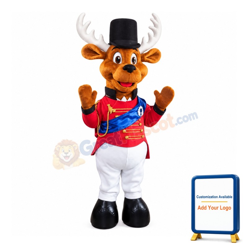 Welcome Brown Reindeer Mascot Costume
