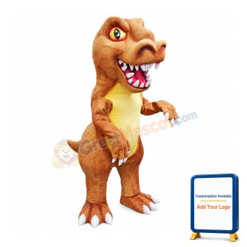 Scary Roaring Tyrannosaurus Rex Mascot Costume