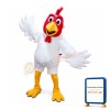 Flapping White Chicken Mascot Costume