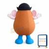 Cartoon Brown Coffee Bean Mascot Costume