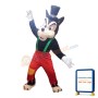 Black Wolf With Red Patch Pants Mascot Costume