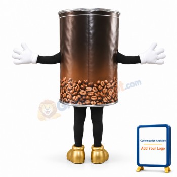 Coffee Beans Jar Mascot Costume