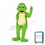 Fancy Cartoon Green Frog Mascot Costume