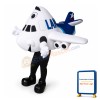 Cartoon White Airliner Mascot Costume