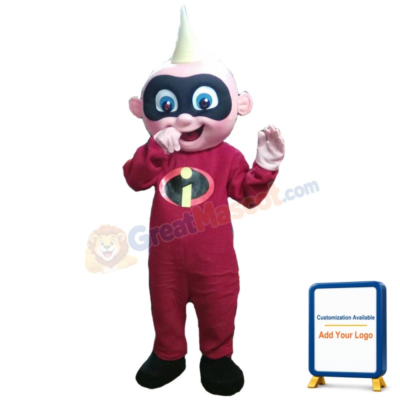 Little Superman John Jackson Parr Mascot Costume