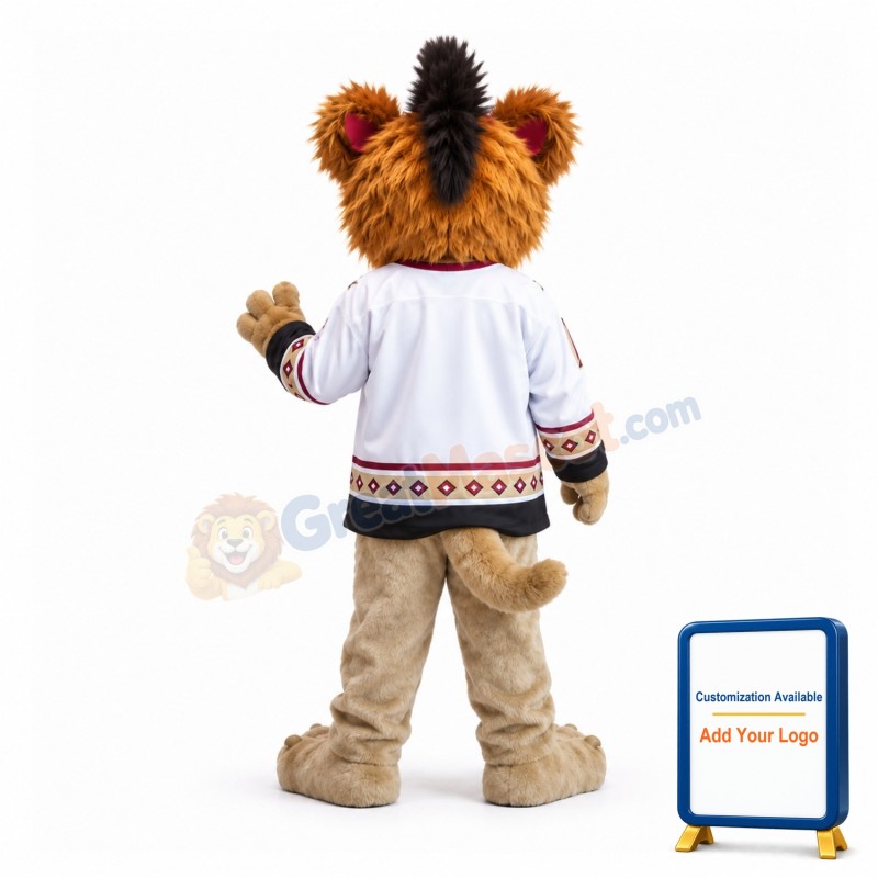 Energetic Maximus D. Lion Mascot Costume